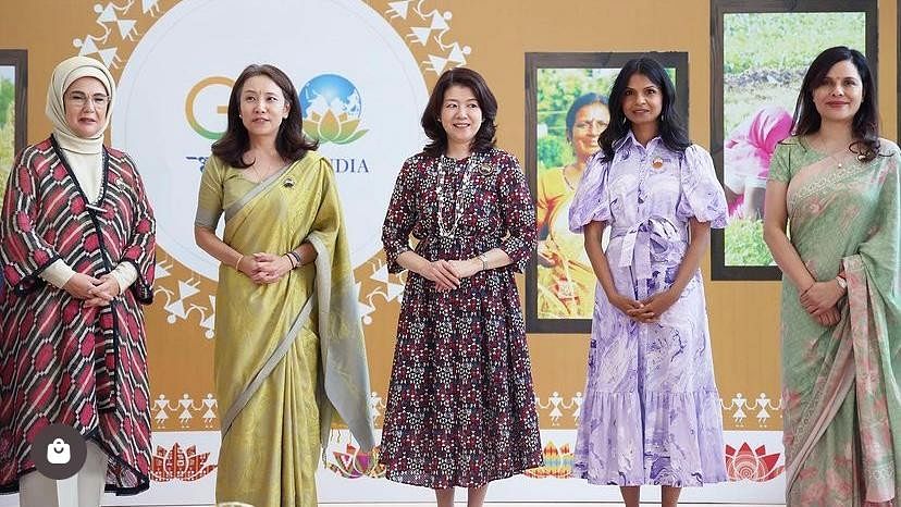 G20 Summit Day 1: Akshata Murthy Sports Lilac Outfit by Indian-Origin ...