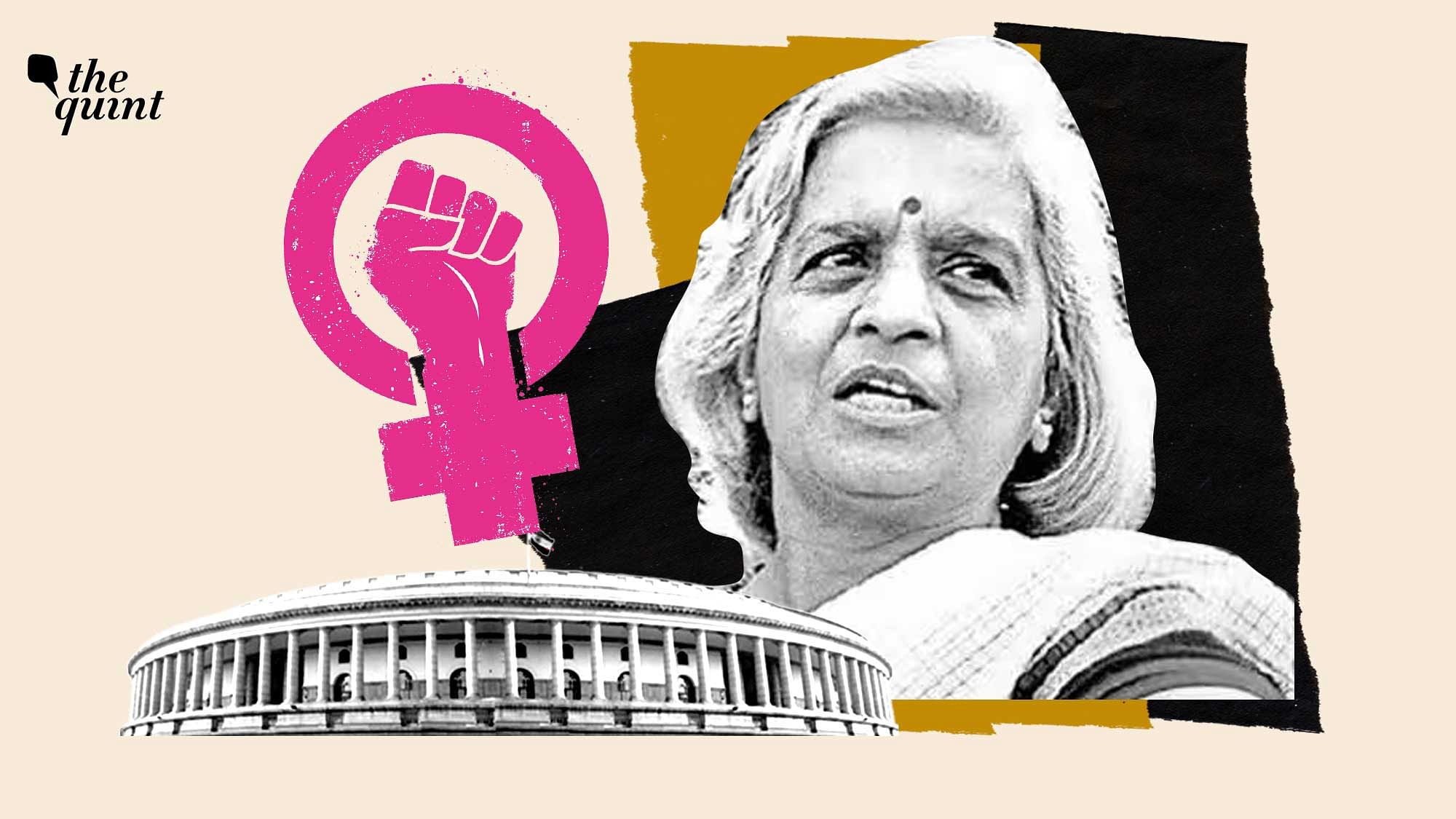 Women S Reservation Bill Meet Pramila Dandavate — The First Woman To Table This Bill In 1996