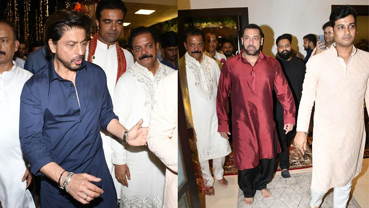 In Pics Shah Rukh Khan Salman Khan At CM Eknath Shinde s Ganpati Utsav in-pics-shah-rukh-khan-salman-khan-at-cm-eknath-shinde-s-ganpati-utsav