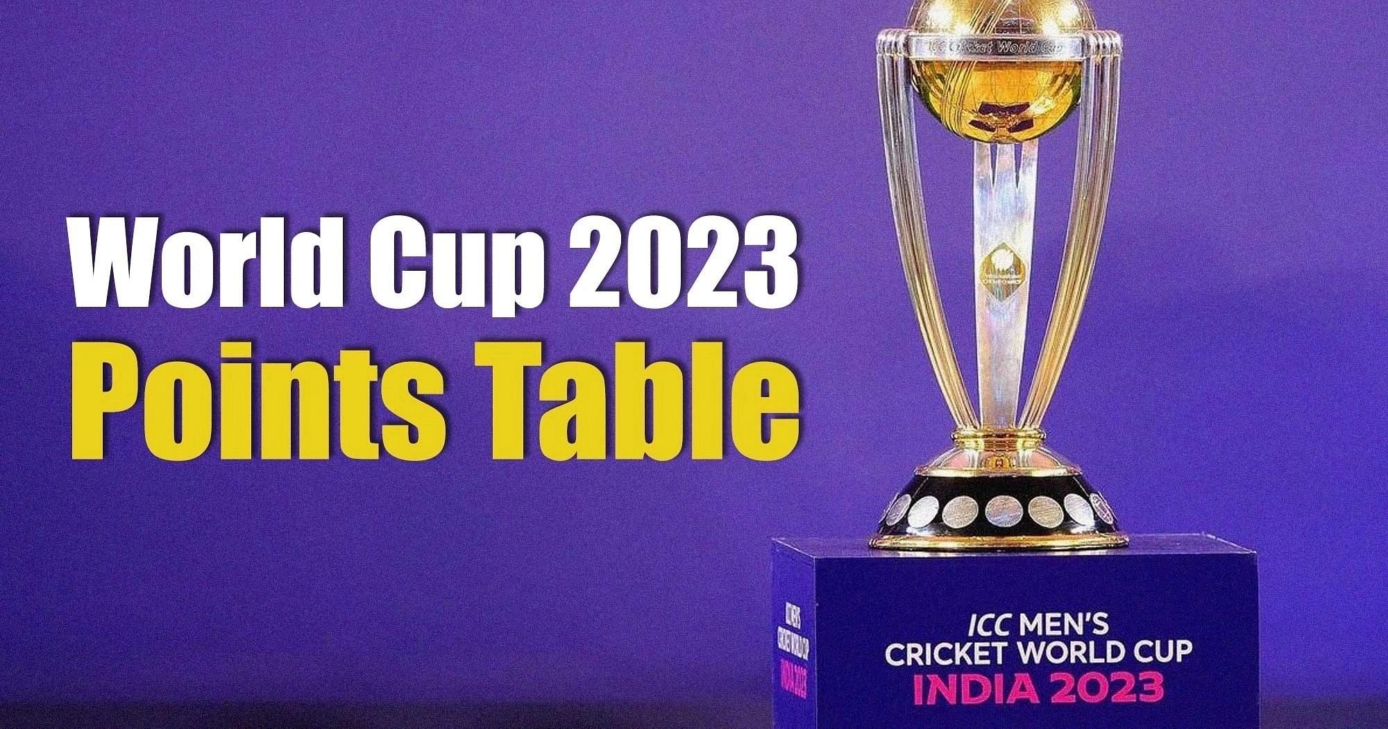 ICC Men's Cricket World Cup 2023 Points Table Australia Defeats