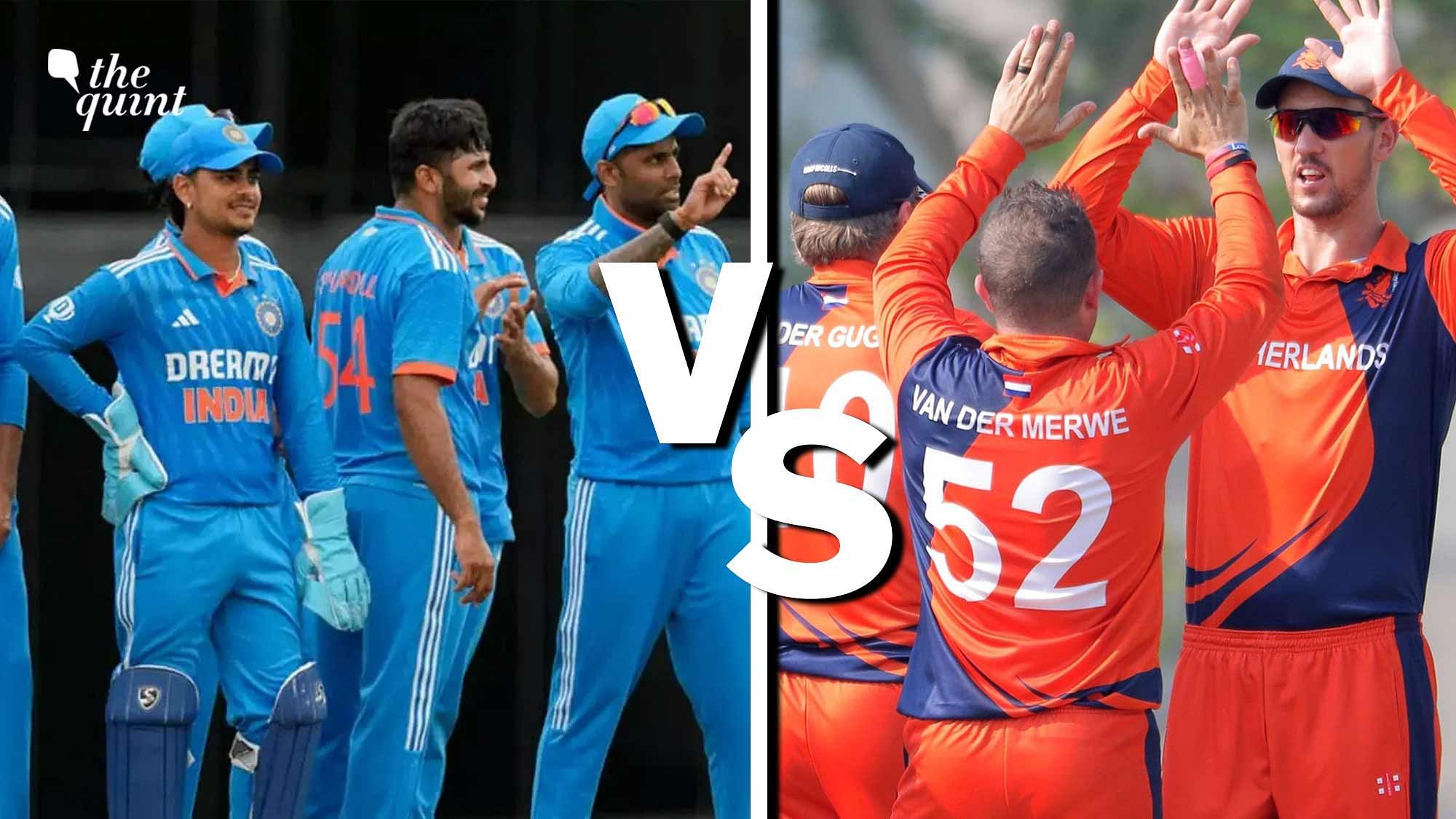 world cup 2023 india vs netherlands live score