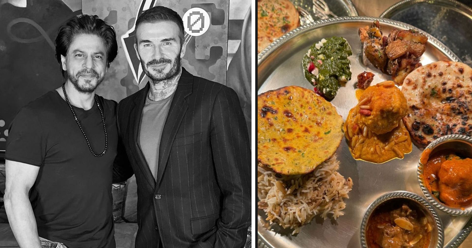 David Beckham Thanks Shah Rukh Khan, Sonam Kapoor For Hosting Him; Shares Pics of Desi Food He Tried