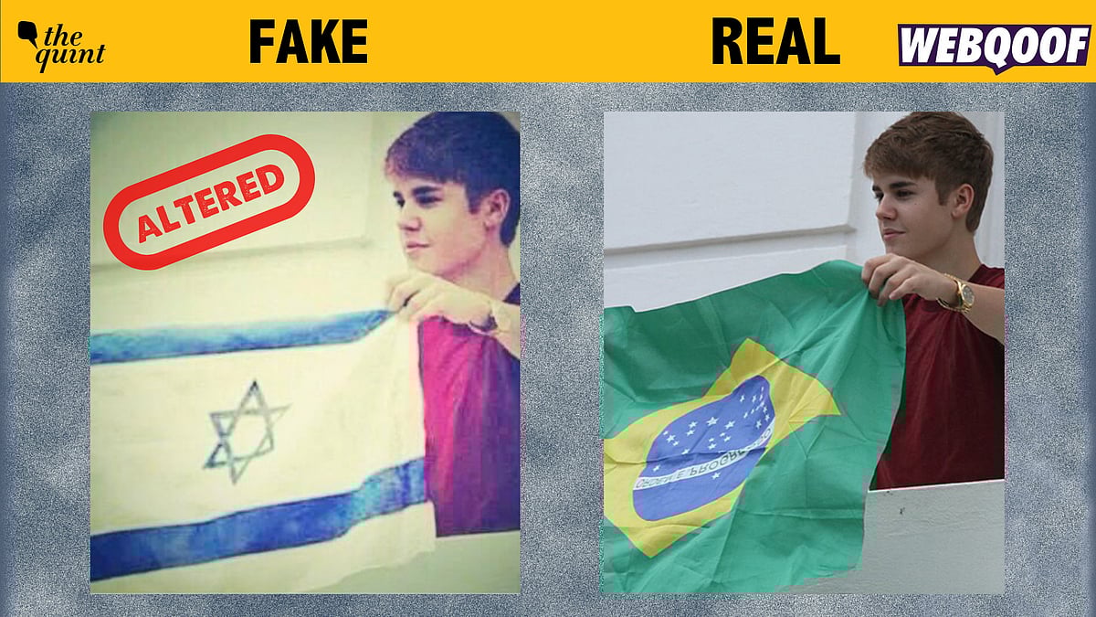 FactCheck Altered Image of Canadian Artist Justin Bieber With Israeli Flag Viral on Social
