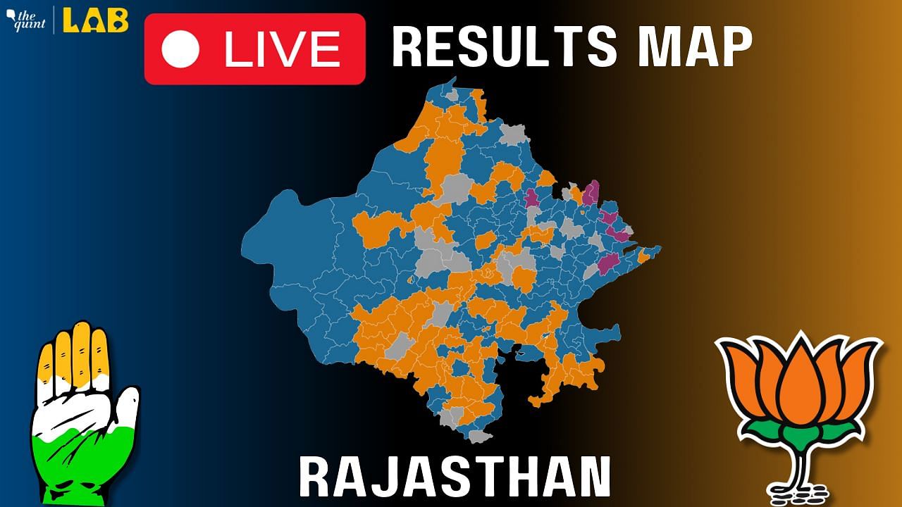 Rajasthan Elections 2023 Live Leads/Results Map: Who’s Ahead - BJP Or ...