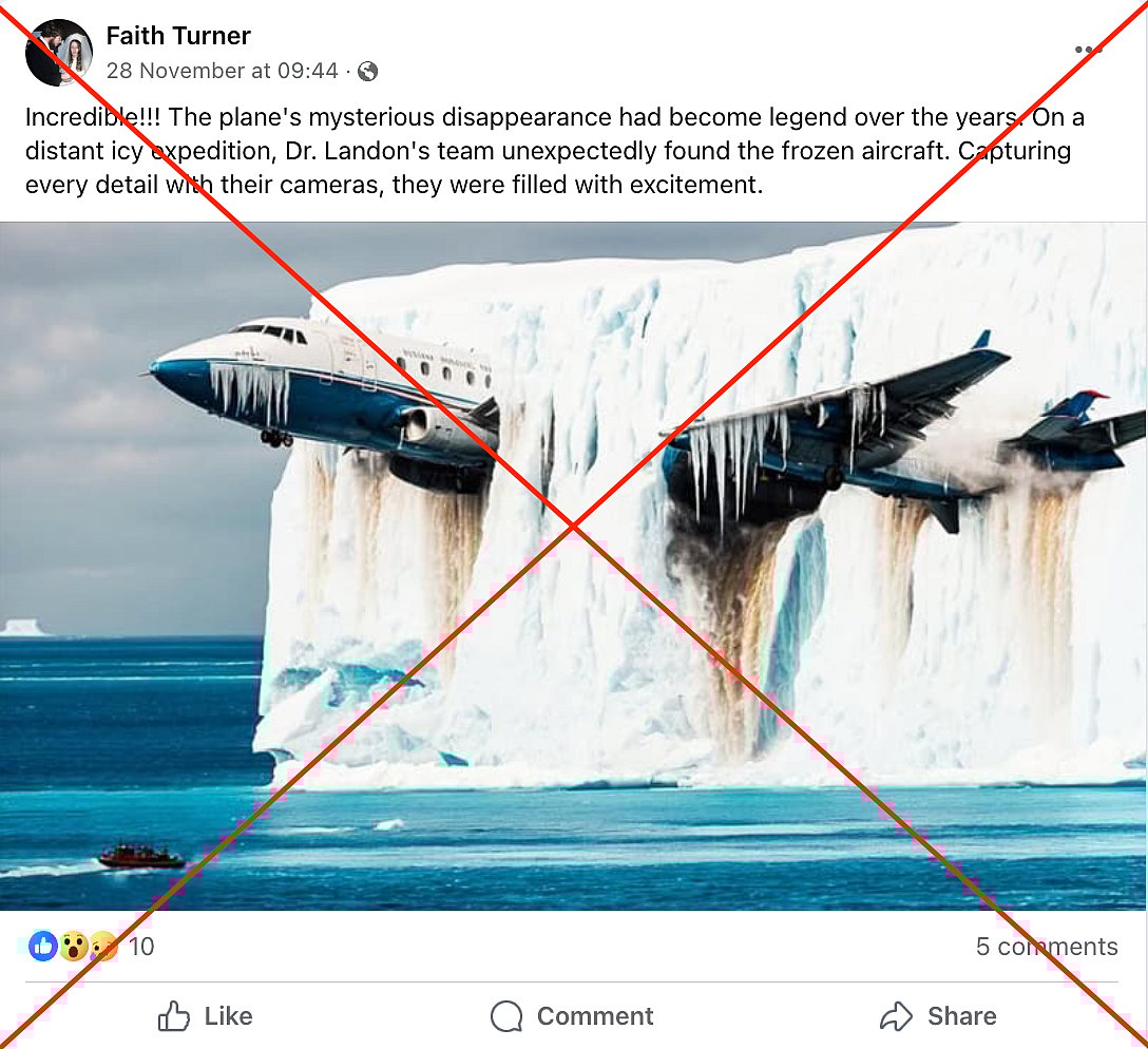 FactCheck Story of Dr Landon’s Research Team Finding Missing Aircraft