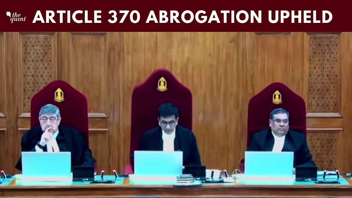 Article 370 supreme court Clearance