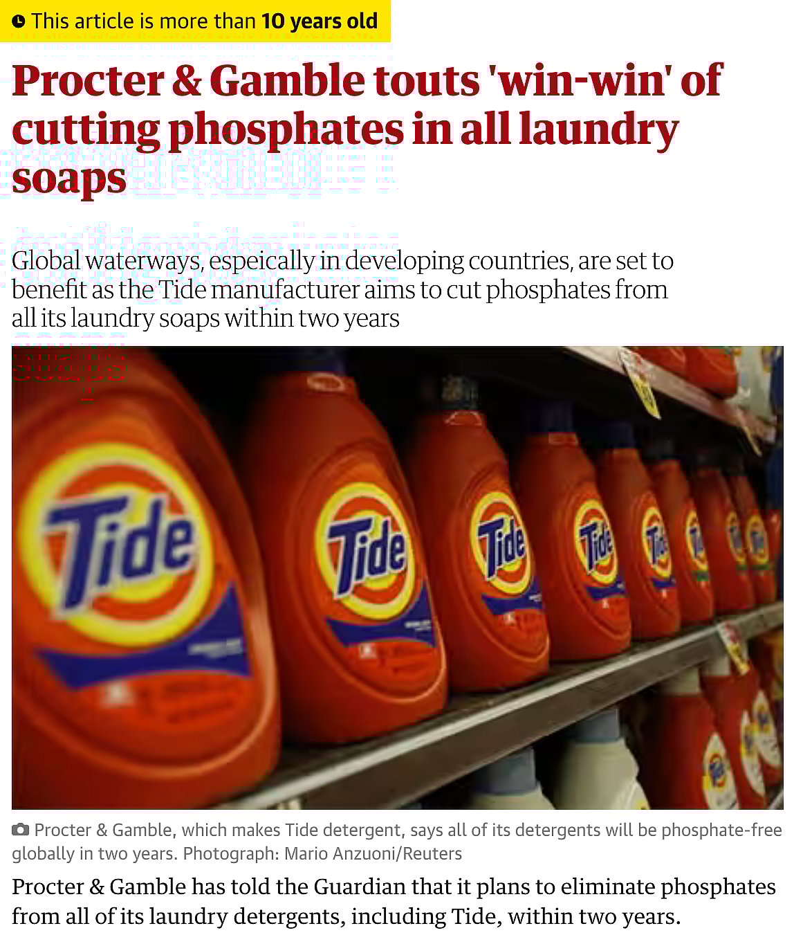 FactCheck Has Laundry Detergent Tide Been Banned in Europe and 80