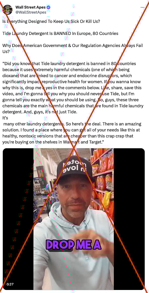 FactCheck Has Laundry Detergent Tide Been Banned in Europe and 80