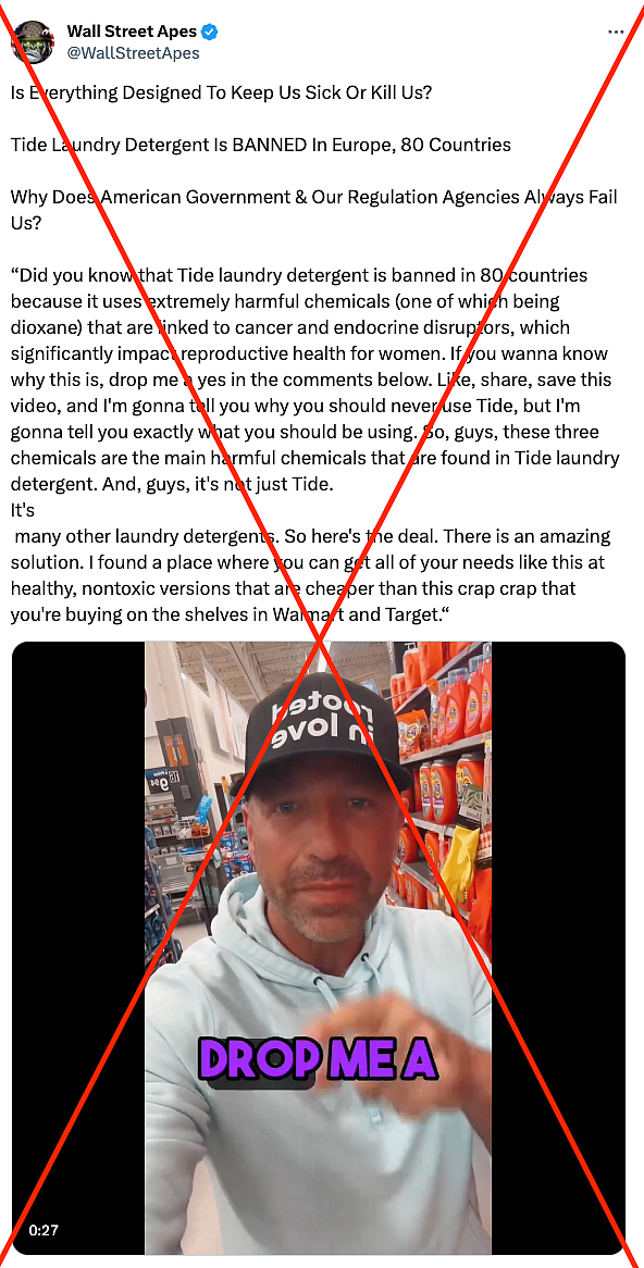 FactCheck Has Laundry Detergent Tide Been Banned in Europe and 80