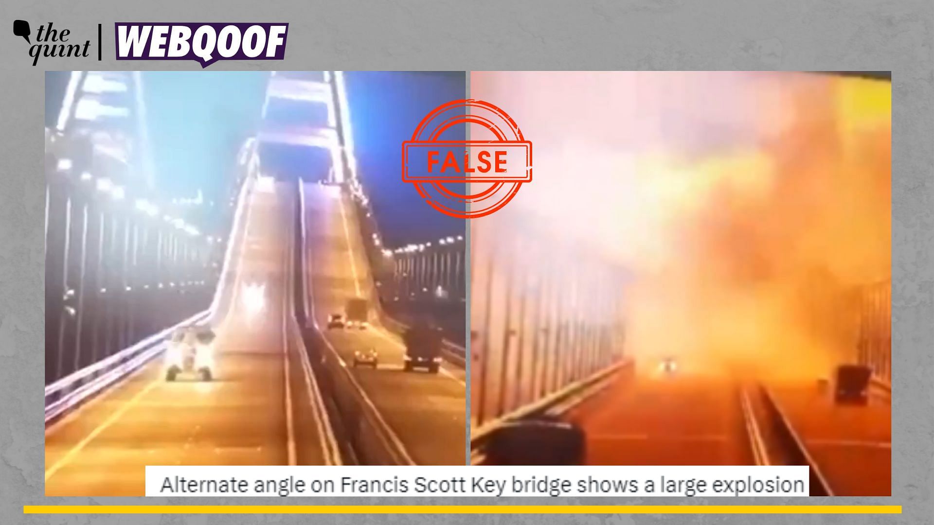 Fact-Check | Old, Unrelated Clip Shared As Visuals From The Key Bridge ...