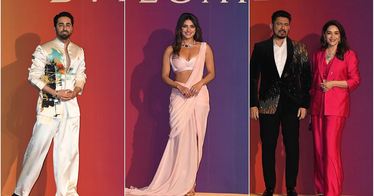 pics-priyanka-chopra-madhuri-dixit-arrive-in-style-at-an-event-in-mumbai
