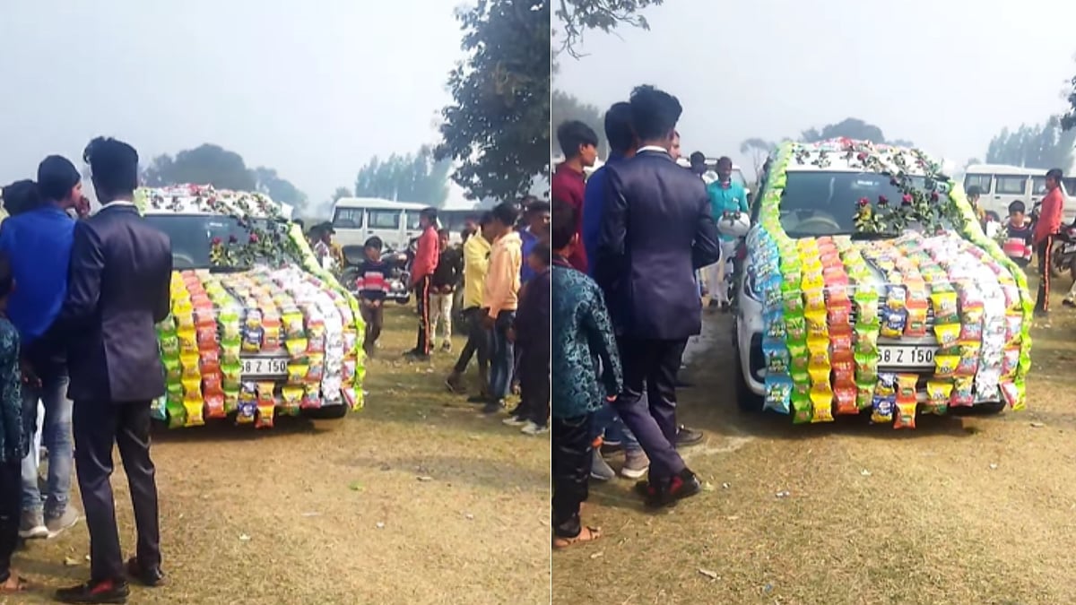 Chips Cheaper Than Flowers Internet On Groom s Car Having Chips As chips-cheaper-than-flowers-internet-on-groom-s-car-having-chips-as